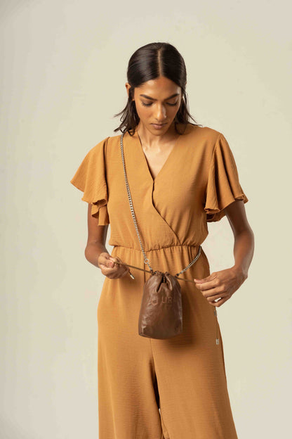 Saaral- Micro-Sling Bag in Chestnut Allure