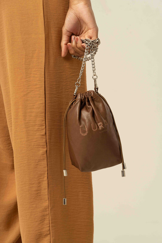 Saaral- Micro-Sling Bag in Chestnut Allure